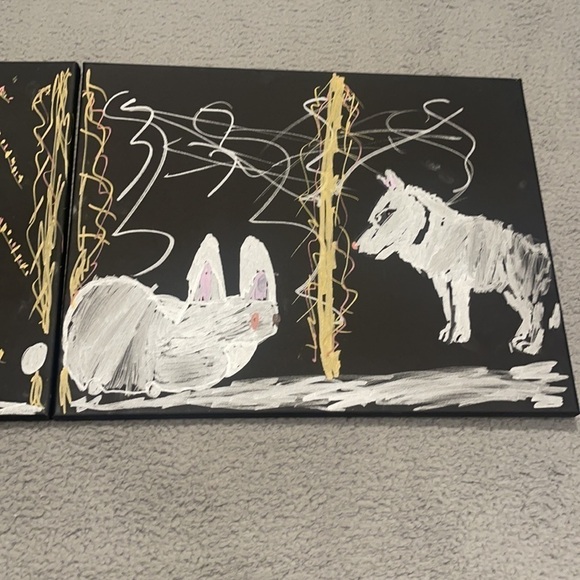 Night in the wilderness canvas wall art - Picture 1 of 6